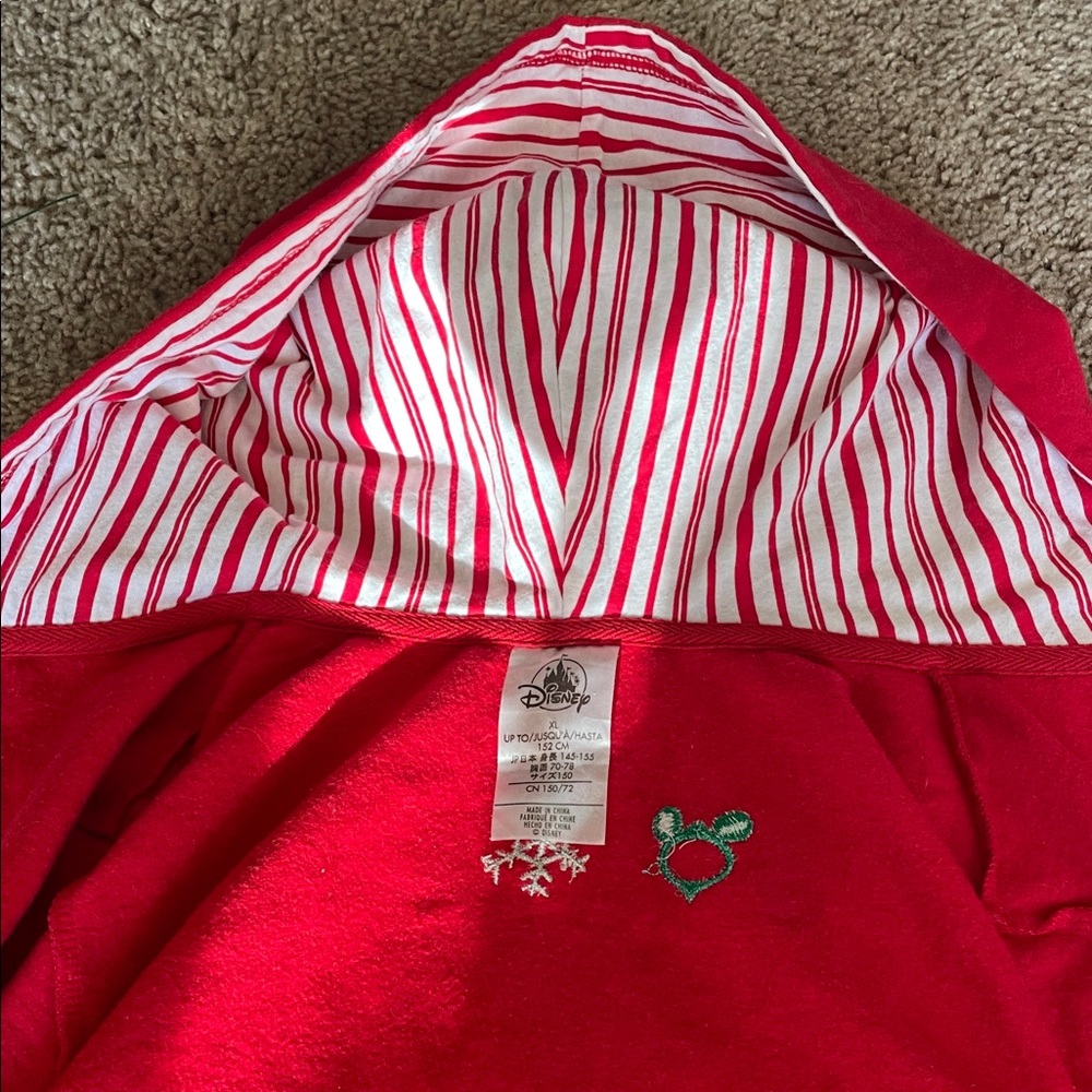 Disney World Parks Holiday Red Hoodie with Mickey and Minnie - Picture 5 of 6